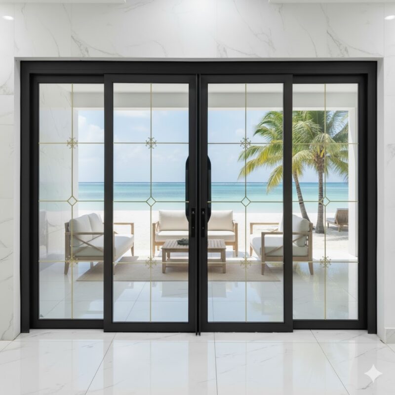 Cua Truot Quay Vip 68 Mau Xam Da Kính Hộp Nan đồng Eurotech