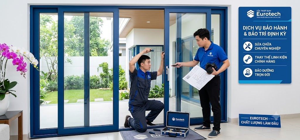 Bảo Hành Bảo Trì Cửa Trượt Quay Eurotech Định Kỳ Lưu Ý Cần Biết